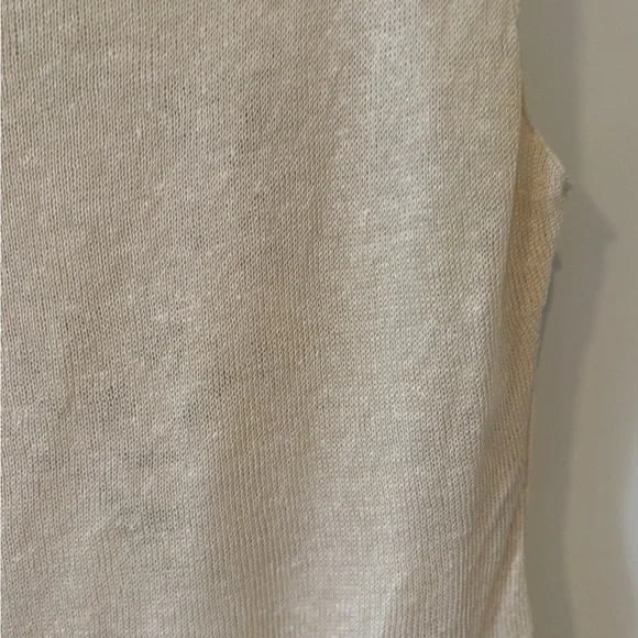 Nanette Lepore 100% Linen Embroidered Sleeveless Mixed Media Cottagecore Top - Picture 12 of 15